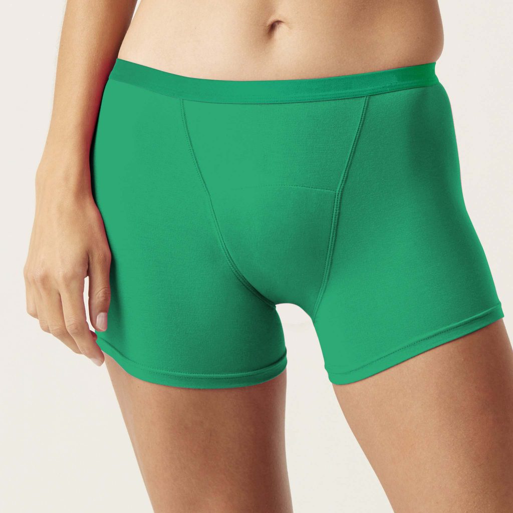 Tween Girl Underwear Boyshort Menstrual Soild Green color Culotte ...