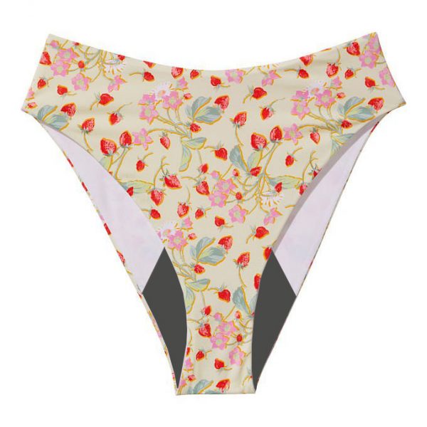 High-Rise Cheeky Swim Bottom Women's Menstrual Period Swim Panties ...